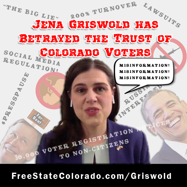 Jena Griswold Has Betrayed The Trust Of Colorado Voters